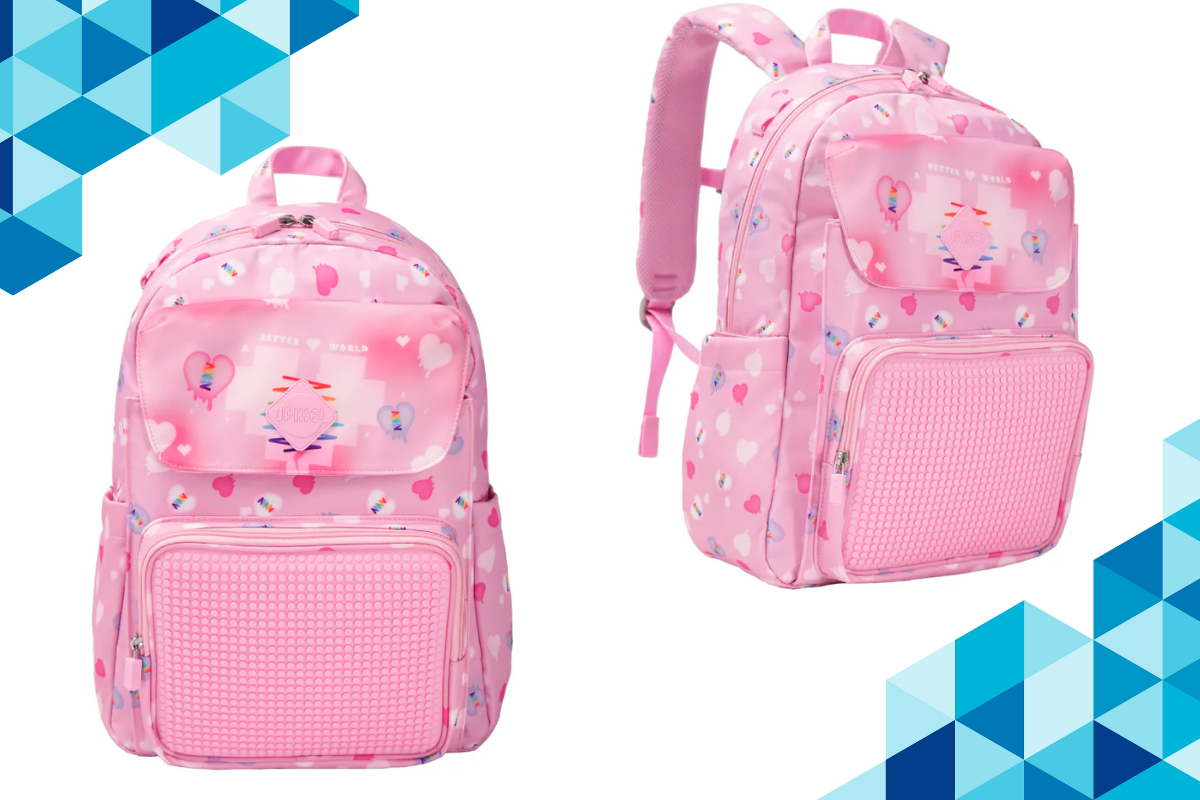 Balo Upixel Influencers Hồng phong cách cho bé gái