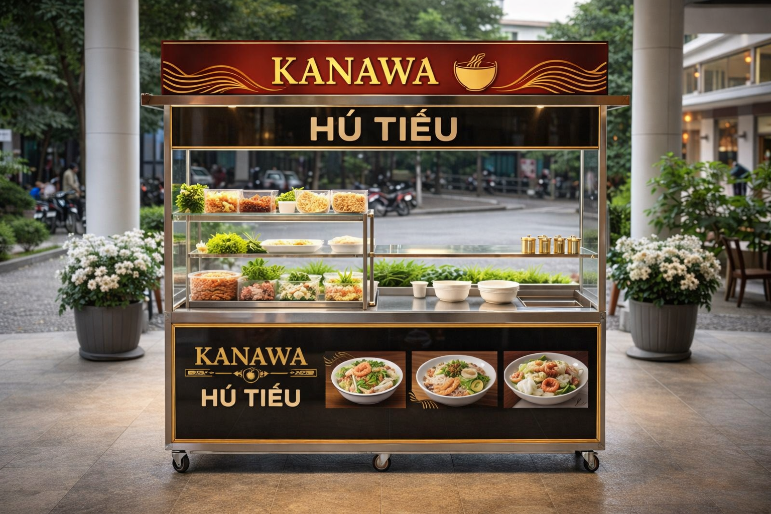 Xe bán hủ tiếu kanawa